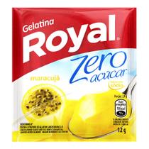 Pó Para Preparo de Gelatina Sabor Maracujá Zero Açúcar Royal 12g Pó Para Preparo de Gelatina Sabor Maracujá Zero Açúcar Royal 12g