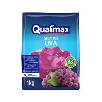 Pó para preparo de gelatina sabor uva qualimax c/ 1 kg Pó para preparo de gelatina sabor uva qualimax c/ 1 kg