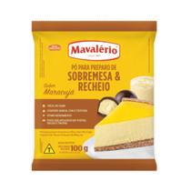 Pó para preparo de sobremesa maracujá mavalério 100g Pó para preparo de sobremesa maracujá mavalério 100g