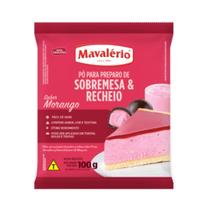 Pó para preparo de sobremesa morango 100g mavalério