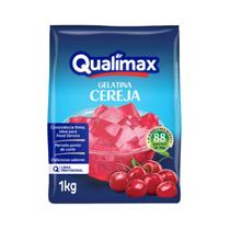 Pó para preparo gelatina sabor cereja qualimax c/ 1 kg