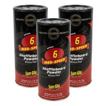 Pó para Shuffleboard Sun-Glo Speed 6 Médio 454g Pacote com 3