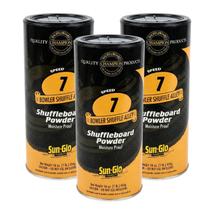 Pó para Shuffleboard Sun-Glo Speed 7 Pacote com 3 unidades de 454g