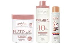 Pó Platinum Premium Azul Ox 40volumes Blond Plex Veggue Pó Platinum Premium Azul Ox 40volumes Blond Plex Veggue