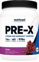 Pó pré-treino Nutricost Pre-X Xtreme Grape 60 porções Pó pré-treino Nutricost Pre-X Xtreme Grape 60 porções
