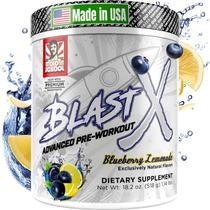 Pó pré-treino Old School Labs Blast X Advanced com sabor de limão e mirtilo