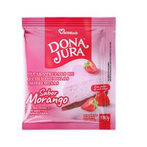 Pó Preparo Para Sobremesa Fácil E Prático Com Polpa De Morango Mistura Cremosa
