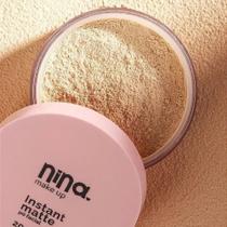 Pó Solto a Prova d'água Instant Matte 20g - Nina Makeup
