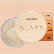 Pó Solto Ruby Rose Glass Acabamento Aveludado Cores GPT04 GPM03 Pó Solto Ruby Rose Glass Acabamento Aveludado Cores GPT04 GPM03