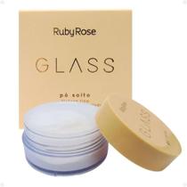 Pó Translúcido Glass Ruby Rose Textura Fina Acabamento Aveludado 15g