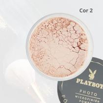 Pó Translúcido pra Maquiagem Playboy (cor 2) Photo Microfinish Powder à Prova D'agua - Pl@yb0y