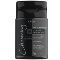Pó Volumador Extra Forte Charming 5g dá volume e textura aos cabelos com fixação moderada e efeito matte