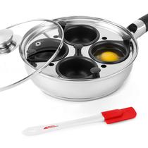 Poacheur de Ovos em Aço Inoxidável - 4 Xícaras - Design Moderno