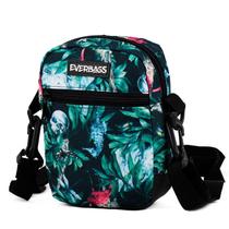 Pochete Bolsa Necessaire Shoulder Bag Floral Verde Everbags