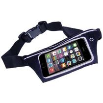 Pochete Cinto Porta Celular Corrida 5.5 P Impermeável Preto