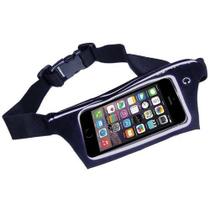 Pochete Cinto Porta Celular Corrida 5.5 P Impermeável Preto