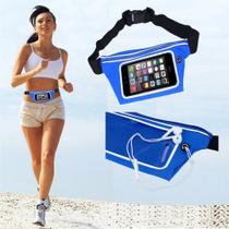 Pochete cinto porta celular fitness Corrida até 5.5 Pol Impermeável AZUL CBRN02047 Pochete cinto porta celular fitness Corrida até 5.5 Pol Impermeável AZUL CBRN02047