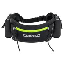 Pochete Curtlo X-Fast Belt com 2 Squeezes Unissex Preto corrida caminhada treinos ajustável