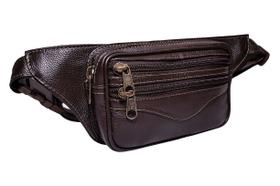 Pochete De Couro Modelagem Slim Fina Leve