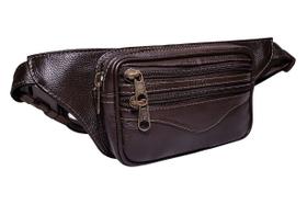 Pochete De Couro Modelagem Slim Fina Leve