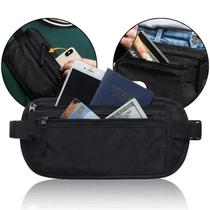 Pochete Doleira Antifurto Para Viagem Passaporte Dinheiro