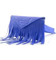 Pochete Feminina Azul Royal Com Franja