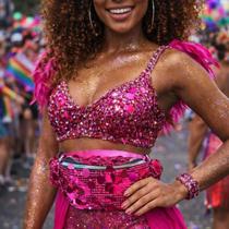 Pochete Feminina Brilho Festa Show Paetê Mágico Zíper Colorido Pochete Feminina Brilho Festa Show Paetê Mágico Zíper Colorido