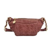 Pochete Feminina Cintura Transversal Ombro Casual Porta Celular Carteira Moeda Golden Fenix Roxo
