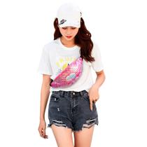 Pochete Feminina Moderna Bolsa Cintura Transversal Fashion Meninas Alta Qualidade Moda Estilosa Casual Escola Faculdade