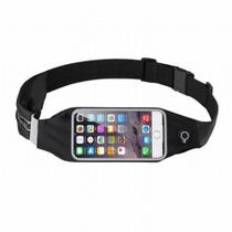 Pochete Fitness Cinto Para Corrida E Exercicios Impermeavel Para Celular E Documentos Preto