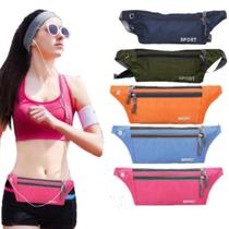 Pochete Impermeável Slim Doleira Cinta Fitness Celular 7 Polegadas Corrida Academia