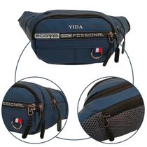 Pochete masculina bolsa cintura motoqueiro multiuso