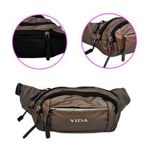 POCHETE MOTOQUEIRO MASCULINA BOLSA CINTURA MULTIUSO 007 - Cinza Chumbo