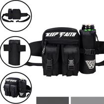 Pochete Porta Garrafa Preto Corrida Ciclismo Porta Squeeze Bolsa Bike Hidratação Caminhada Camuflado