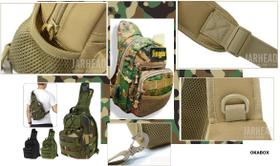 Pochete Tactical Military selva camuflada transversal pÀgua