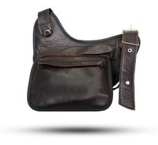 Pochete Tiracolo em Couro Legítimo