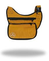Pochete Tiracolo em Lona Amarelo com Preto Pochete Tiracolo em Lona Amarelo com Preto