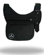 Pochete Tiracolo em Lona Preto - MB Confecções Pochete Tiracolo em Lona Preto - MB Confecções