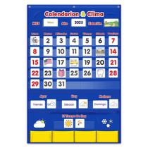 Pocket Chart Godery Spanish Calendar & Weather 140 peças