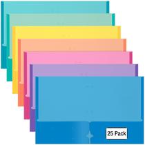 Pocket Folders Better Office Products, cores variadas (25)