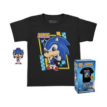 Pocket Pop! Camiseta infantil & Tee Funko Sonic tamanho M