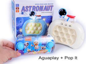 Pocket Pop It Eletrônico Educativo sensorial astronalta mais aguaplay