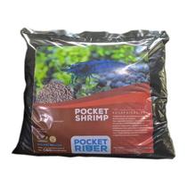 Pocket river shrimp 2,5kg substrato fertil para camaroes Pocket river shrimp 2,5kg substrato fertil para camaroes