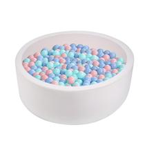 Poço de bolas de espuma COZYTRAUM 90x30 cm, redondo e macio, para crianças Poço de bolas de espuma COZYTRAUM 90x30 cm, redondo e macio, para crianças