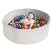 Poço de bolas de espuma TRENDBOX extra grande para crianças de 120 cm - cinza