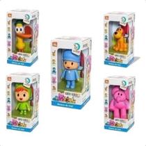 Pocoyo De Vinil + Elly Nina Loula Pato Kit 5 Bonecos Cardoso - Cardoso Toys