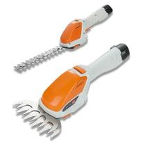 Podador Aparador Cortador de Cerca Viva Arbusto Arvore Grama Multiuso 2 Laminas Sem Fio Eletrico Recarregavel Resistente Potente