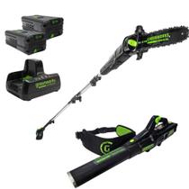 Podador de Altura 82V com Soprador 760CFM + 2 Baterias 4,0Ah + Carregador Bivolt GREENWORKS