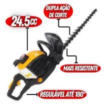 Podador De Cerca Viva e Arbustos Profissional Vulcan VP2450 À Gasolina 2t 25cc Para Jardinagem