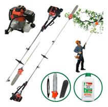 Podador De Galhos C/ Alongador Importway 52c + Oleo Stihl 2t